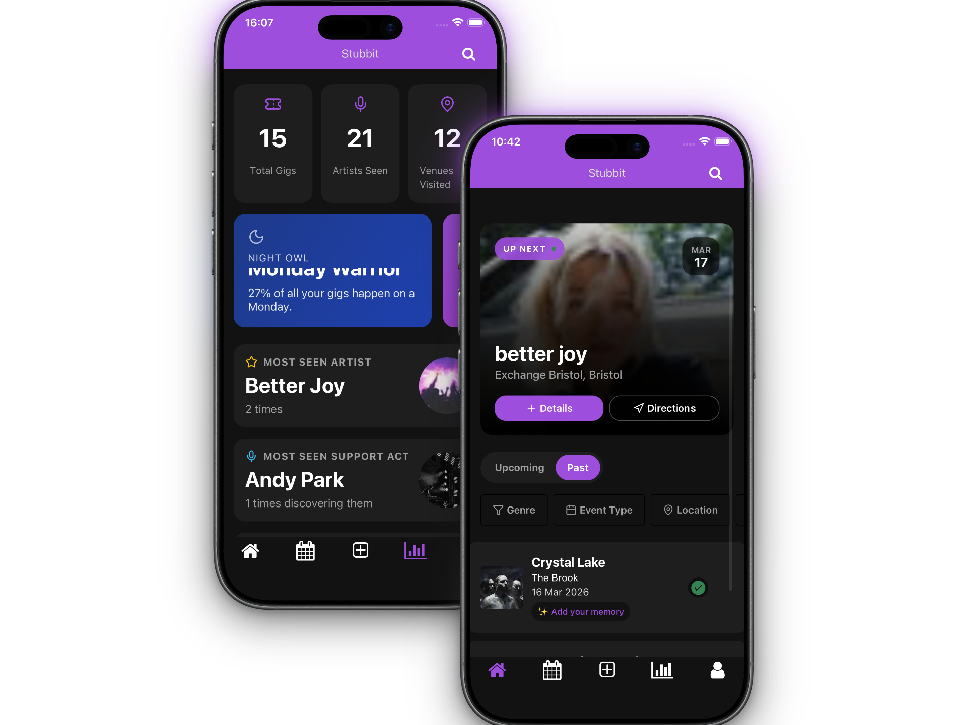 Stubbit Mobile App